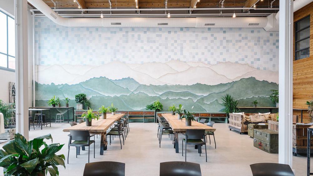 An interior shot of a Co-Working space in Austin
