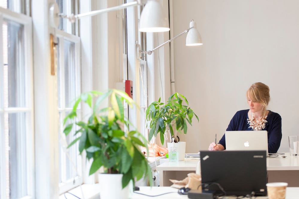 An interior shot of a Co-Working space in Boston