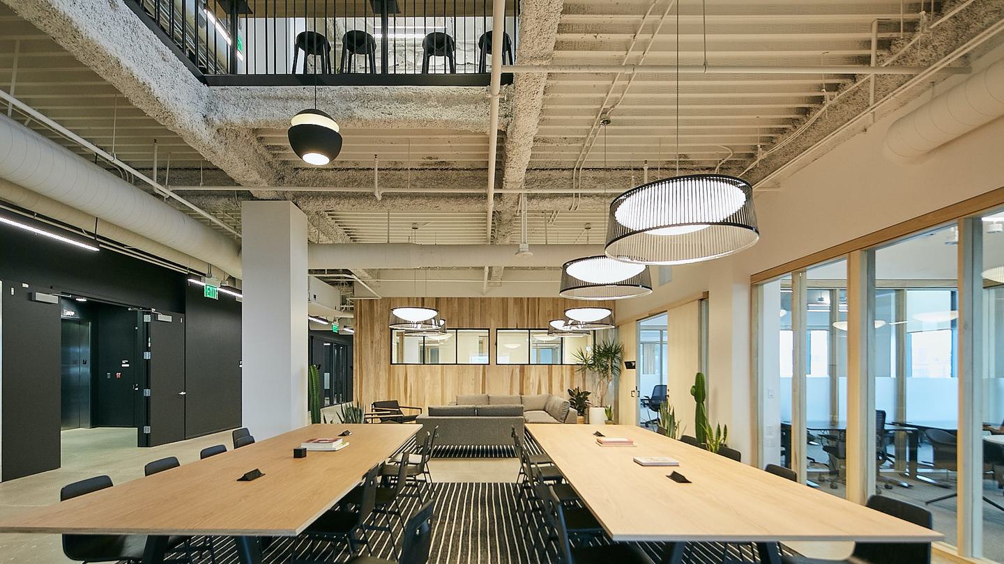 The interior of a shared office space provided by Central.