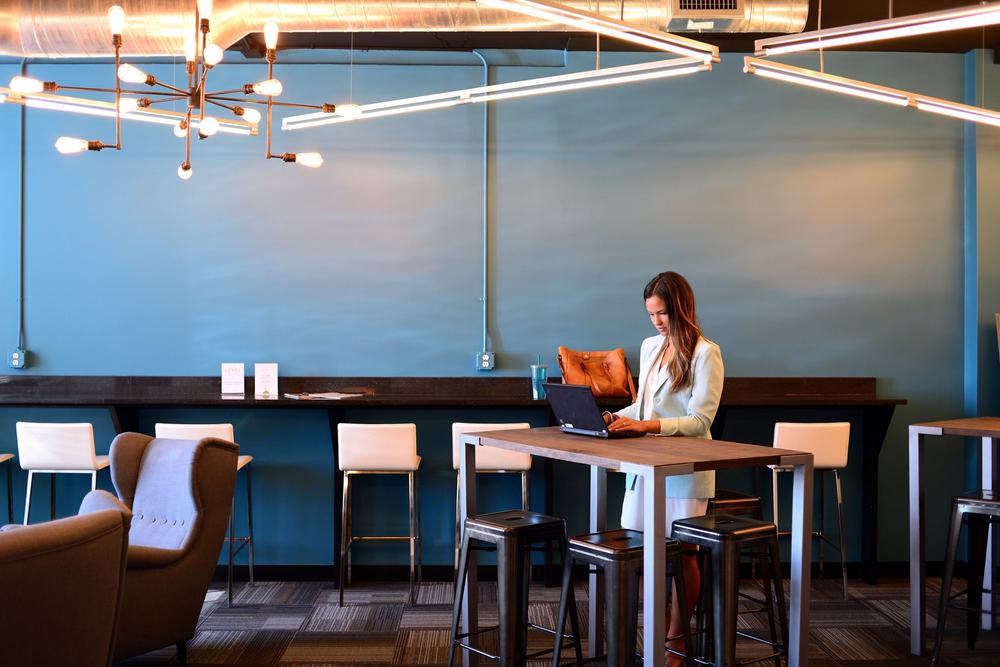 An interior shot of a Co-Working space in Houston
