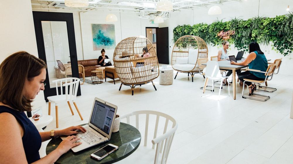 An interior shot of a Co-Working space in Salt Lake City