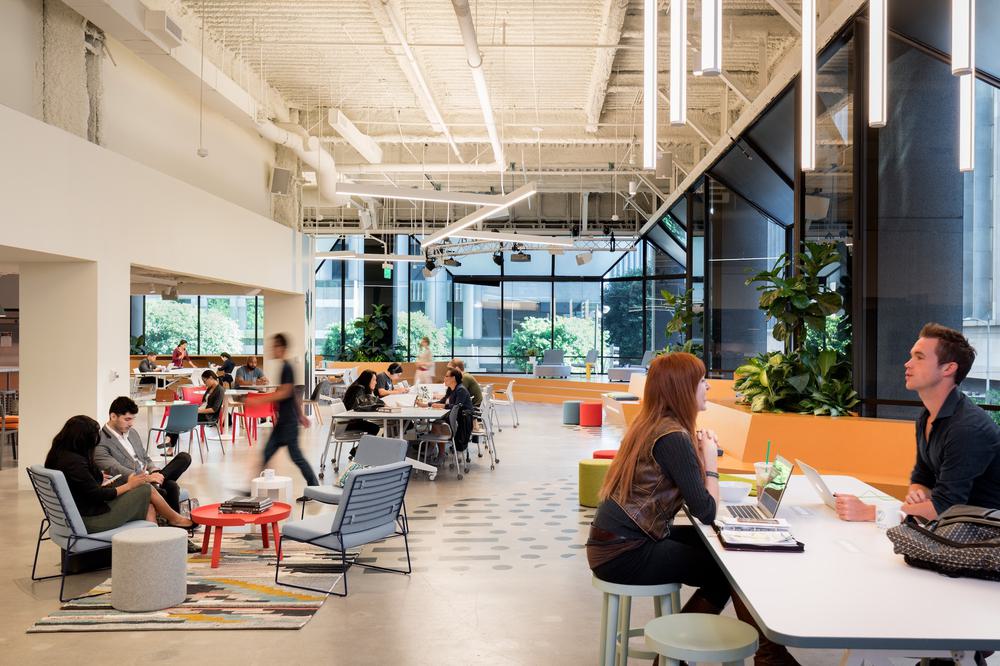 An interior shot of a Co-Working space in Los Angeles