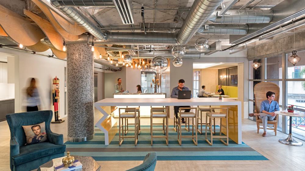 An interior shot of a Co-Working space in Orlando