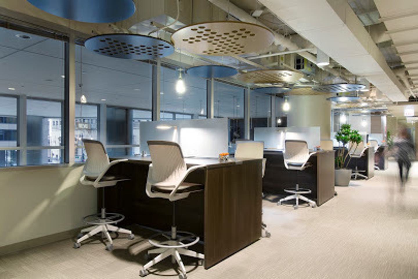 The interior of a shared office space provided by Serendipity.