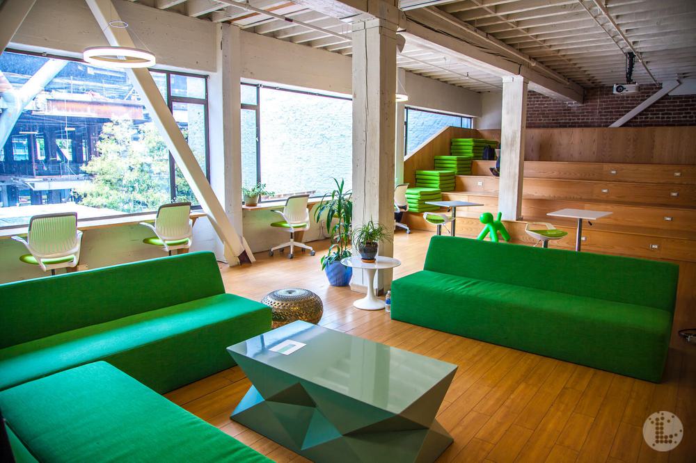 An interior shot of a Co-Working space in San Francisco