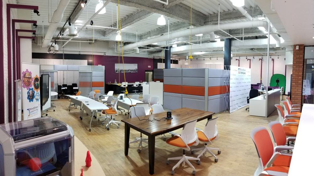 An interior shot of a Co-Working space in Toronto