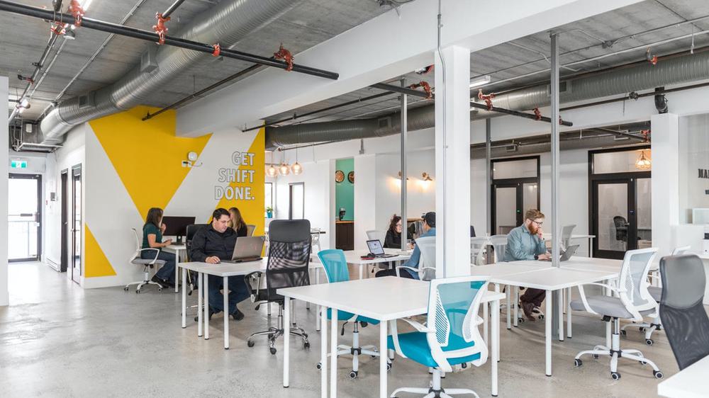 An interior shot of a Co-Working space in Vancouver